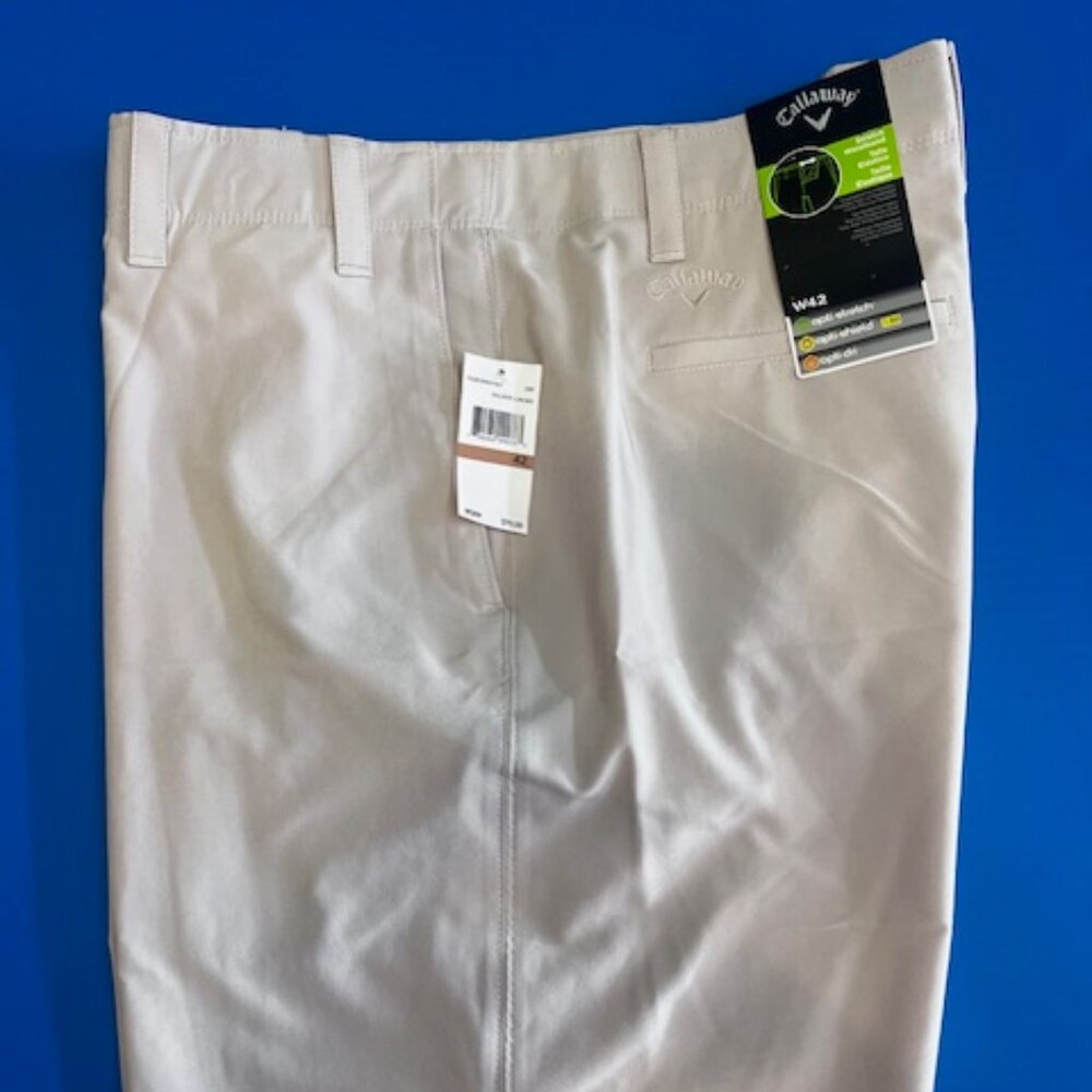 Mens Callaway Stretch Cargo Short Size 42 Khaki NWT